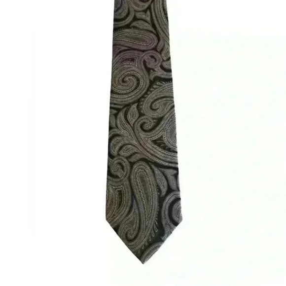 Michael Kors Paisley 100% silk Men’s tie - Picture 2 of 6